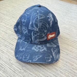 NEW Disney Parks Adult Marvel Heroes & Villains Avengers 60th Anniv Hat Cap Blue